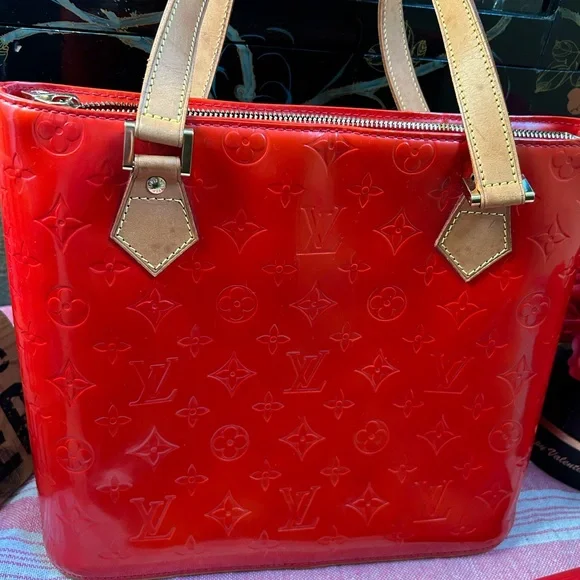 RED LV Vernis purse houston & LV Elise epi wallet Firm on price - Picture 10 of 14